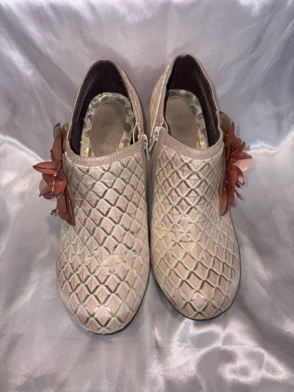 Ruby Shoo - Electra Brocade Jewelled Bootie - Light Pink - Picture 6 of 9